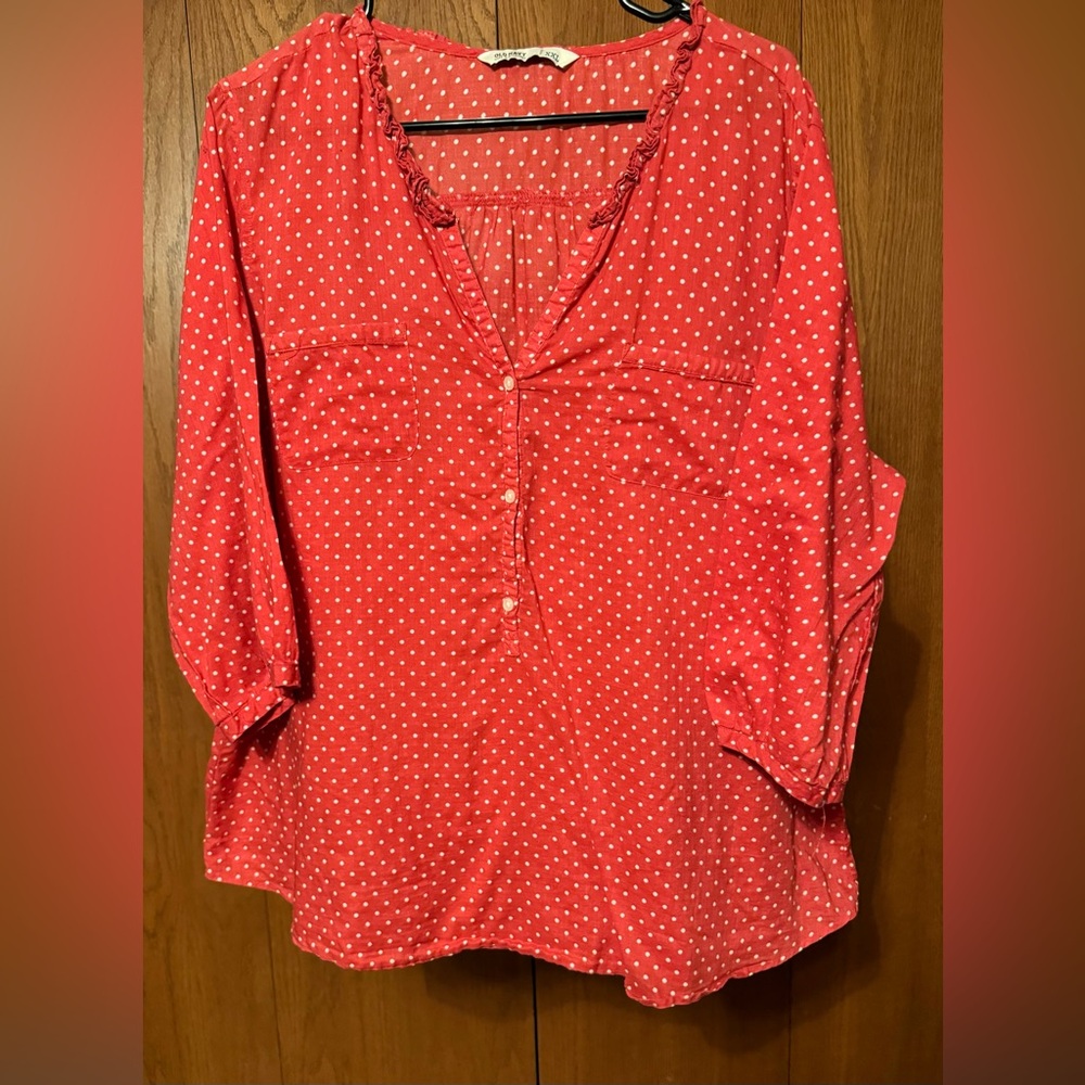 Old Navy Woven Polka Dot Blouse